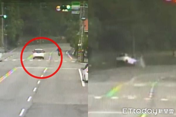 ▲▼             新加坡籍路姓男子一家三口駕車出遊，自撞台三線電桿造成妻子身亡。（圖／記者楊永盛翻攝，下同）