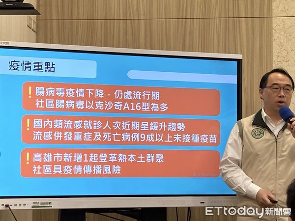 ▲▼疾管署疫情中心主任郭宏偉說明最新疫情。（圖／記者洪巧藍攝）