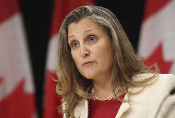 ▲▼加拿大副總理兼財政部長方慧蘭（Chrystia Freeland）閃電辭職。（圖／達志影像／美聯社）