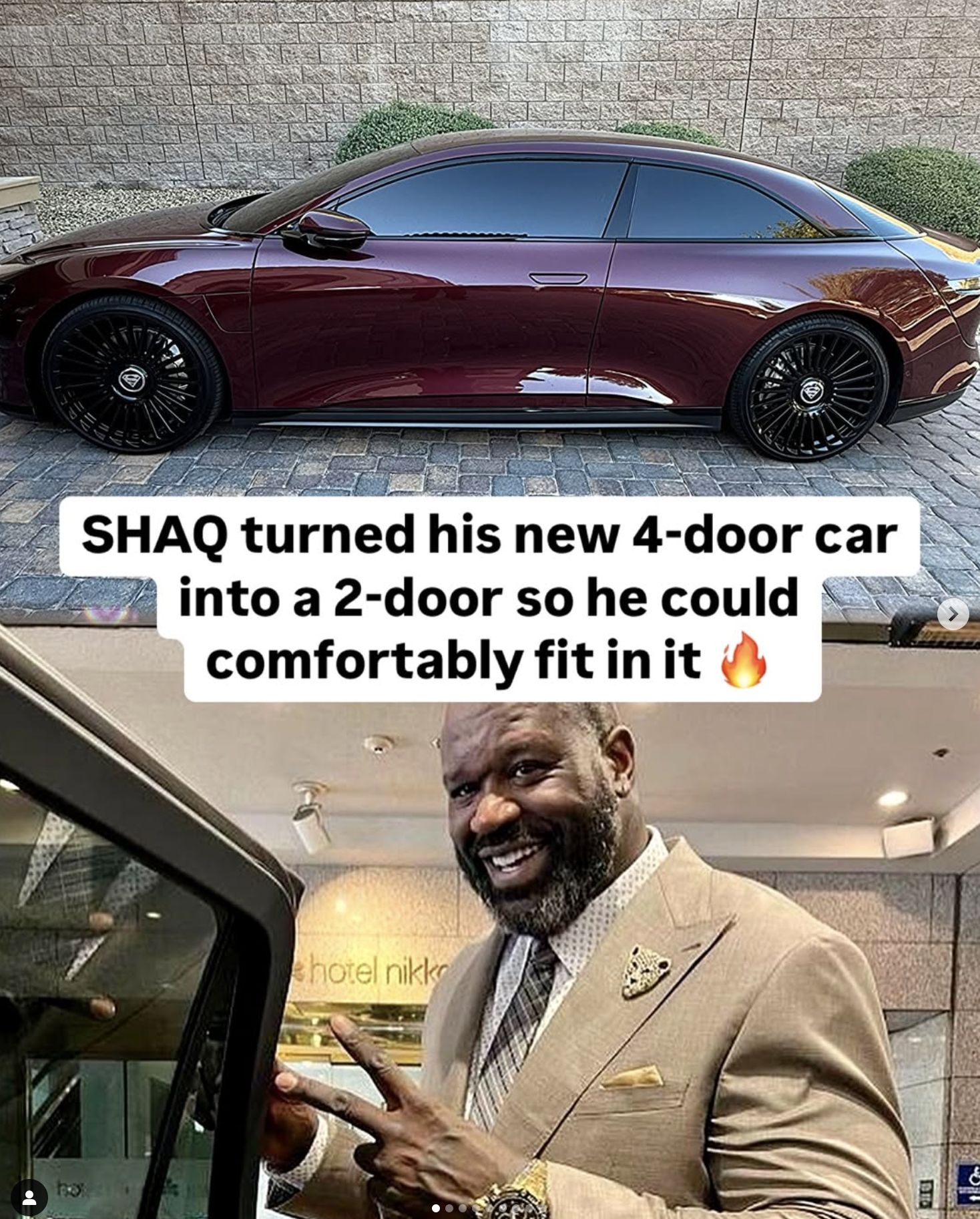 ▲歐尼爾新車 。（圖／翻攝自Instagram／shaq）