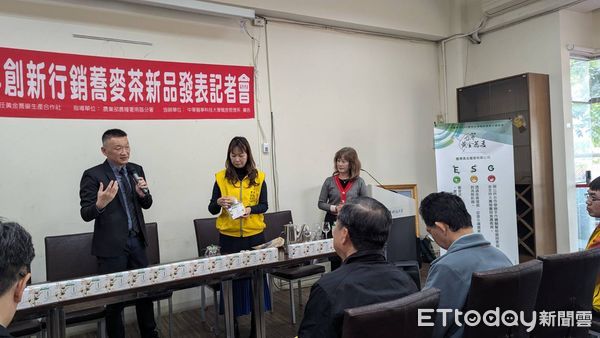 ▲黃金蕎麥合作社理事主席林家寶強調，透過產銷履歷系統保障食品安全增強消費者信任。（圖／記者林東良翻攝，下同）