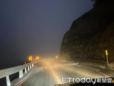 武嶺至松雪樓結霜融解！彎道易打滑　限加掛雪鏈通行