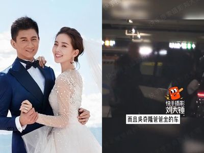 剛爆已離婚！　吳奇隆爸爸「用劉詩詩座車」被直擊…媳婦助理陪同