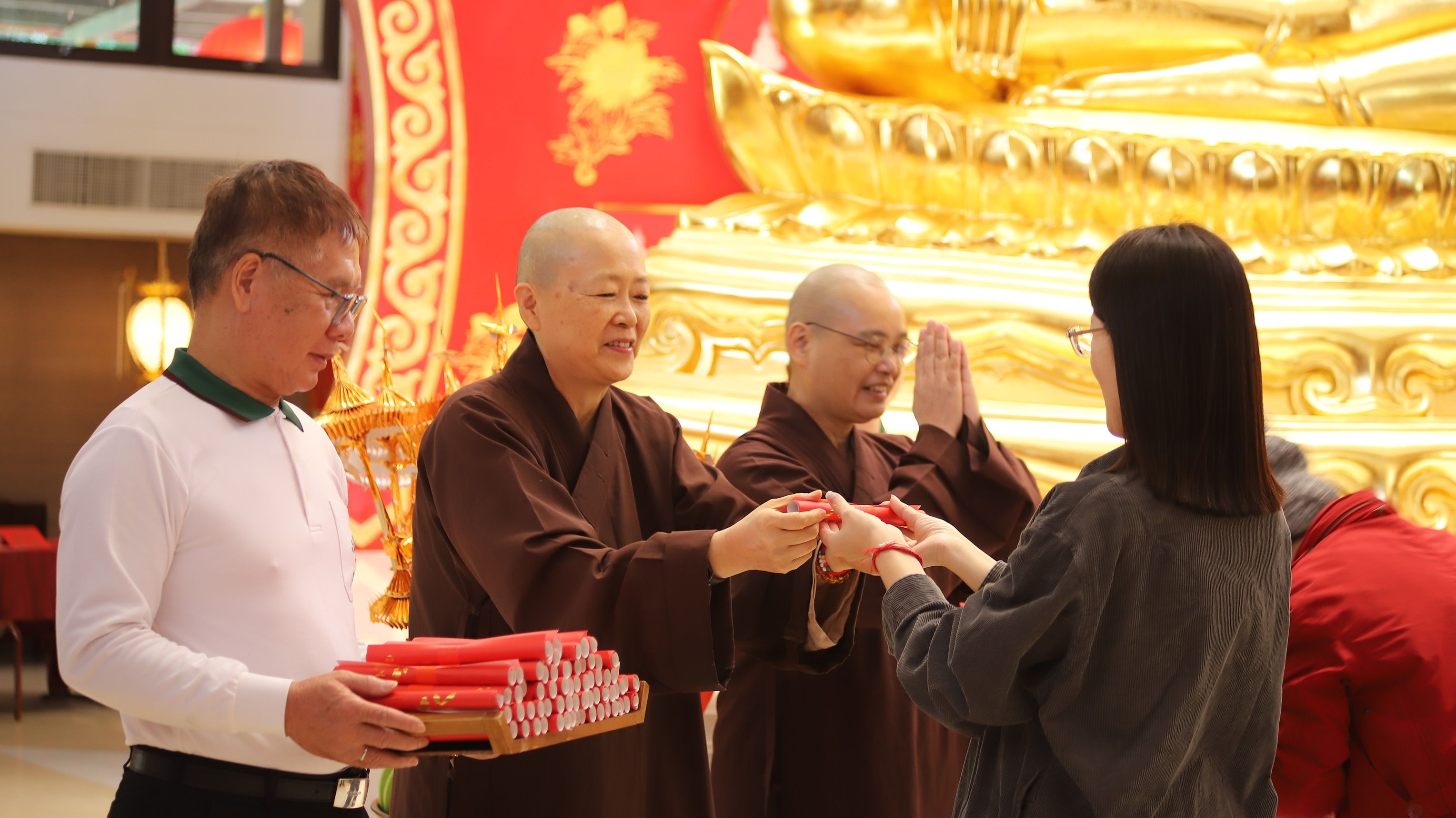 ▲靈鷲山心道法師祝福諸事共好。（圖／靈鷲山佛教教團提供）