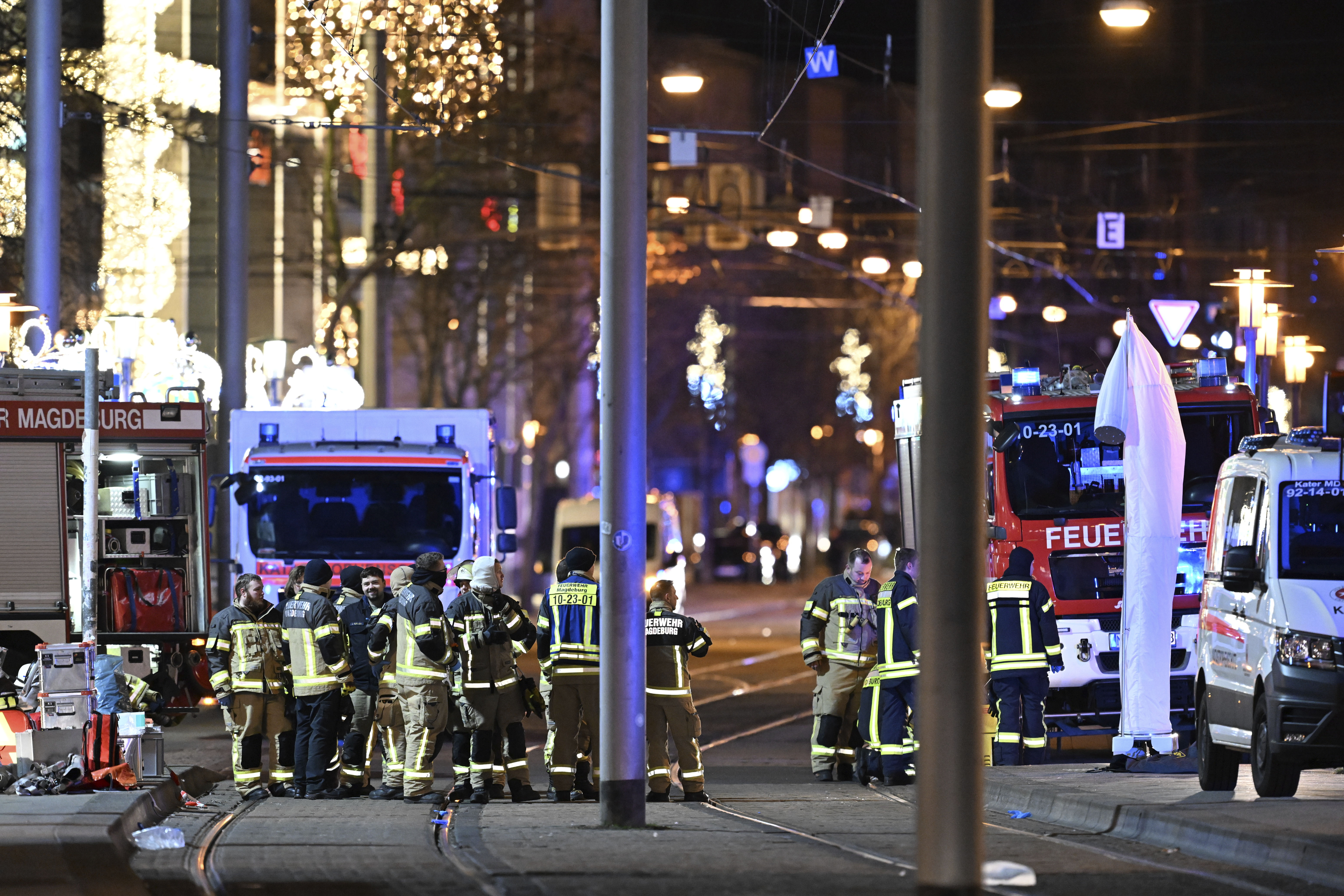 ▲▼德國馬德堡20日晚間發生發生嚴重的衝撞車禍，造成70人死傷。（圖／達志影像／美聯社）