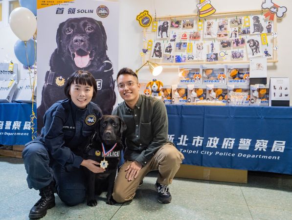 新北警犬退休。（圖／翻攝自新北市警察局）