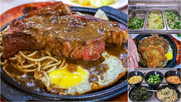 ▲▼三重心康佳牛排小火鍋，自助吧小菜飲料無限吃到飽。（圖／陳小可提供）