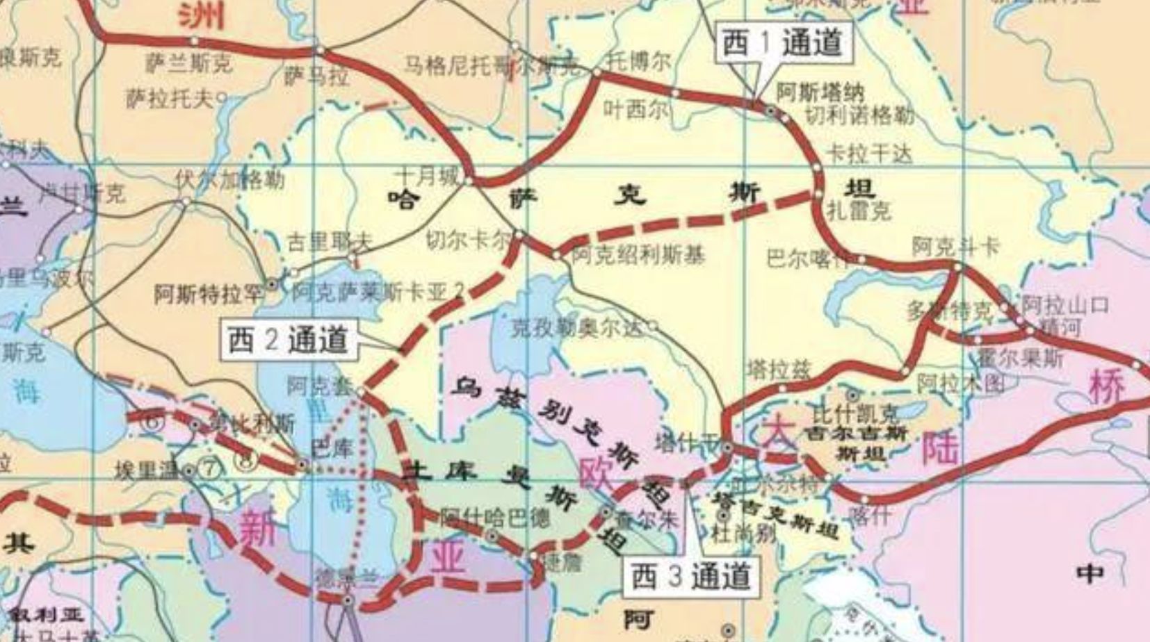 ▲中吉烏鐵路路線圖。（圖／翻攝新華社）