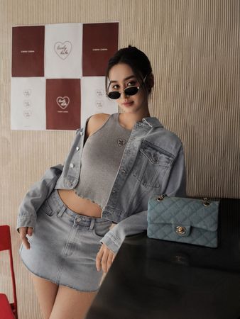 ▲沈悅悅拍廣告造型多變。（圖／經紀人提供）