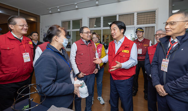 ▲▼總統賴清德參訪「113年新北市板橋區防災協作中心開設演練」。（圖／總統府提供）