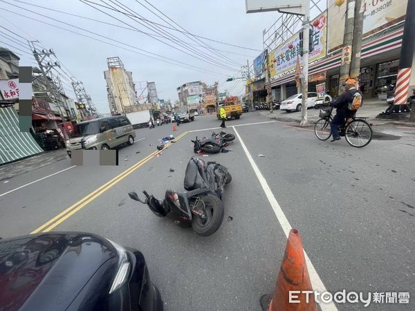 ▲▼仁武車禍。（圖／記者許宥孺翻攝）