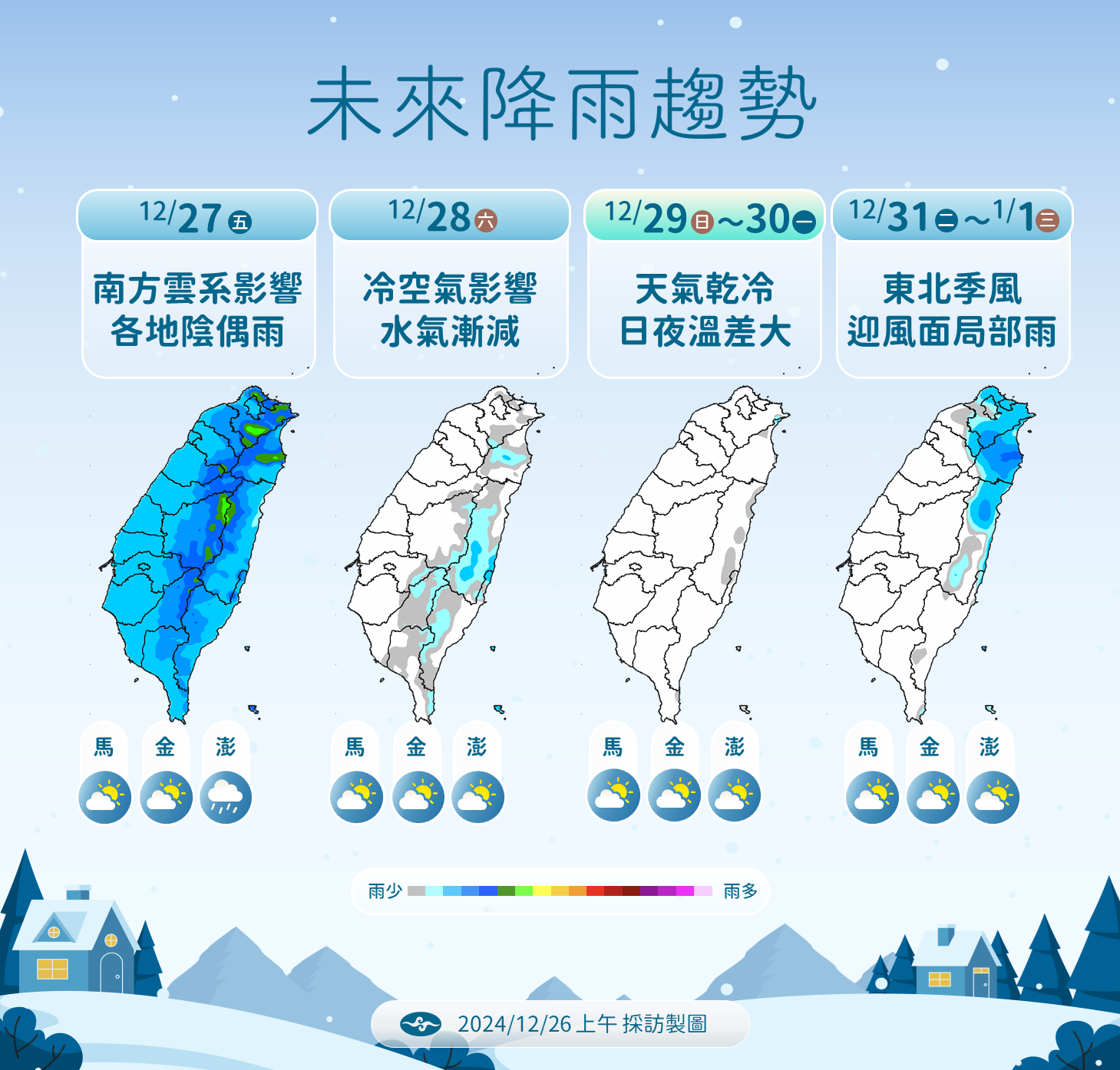 ▲▼天氣趨勢             。（圖／氣象署提）