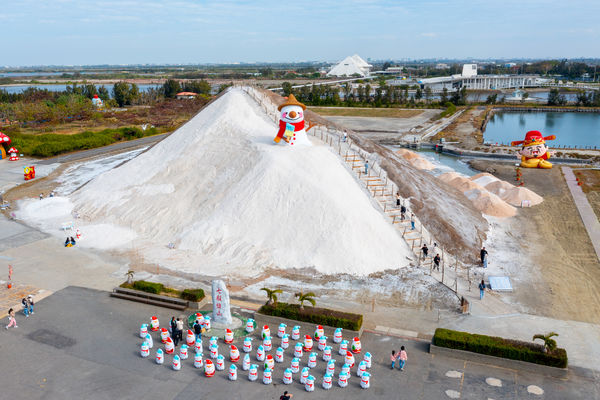 ▲▼七股鹽山療癒雪人。（圖／七股鹽山提供）
