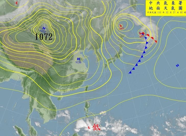 ▲▼強烈冷氣團。（圖／翻攝鄭明典臉書）