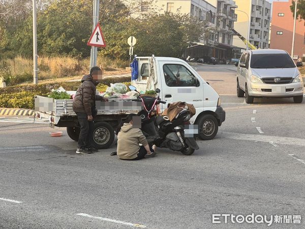 ▲▼金湖鎮環島南路4段發生車禍。（圖／記者林名揚翻攝）