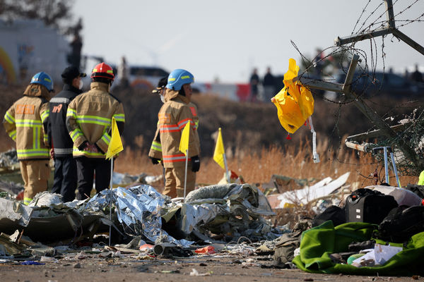 ▲▼濟州航空失事179死、2空服員獲救，為南韓境內最嚴重空難。（圖／路透）