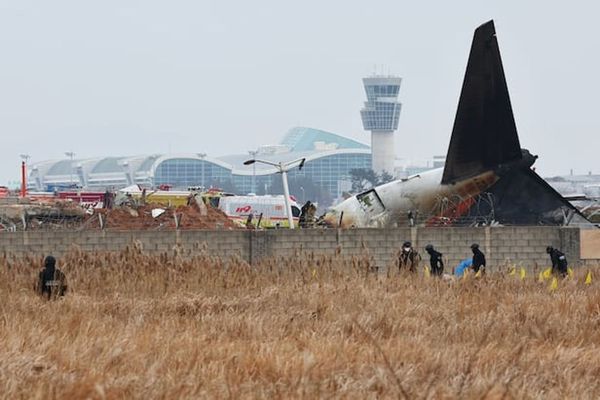 濟州航空空難釀179死！務安機場遭罵「那該死的牆」，過去被戲稱「曬辣椒機場」。（翻自《朝鮮日報》）