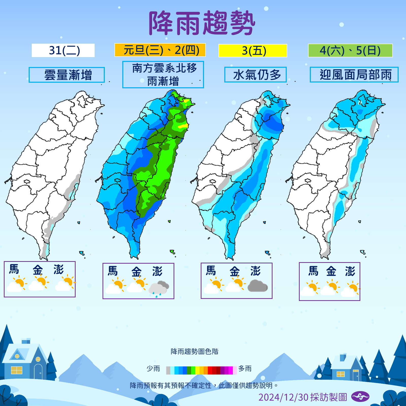 ▲▼天氣趨勢。（圖／氣象署提供）