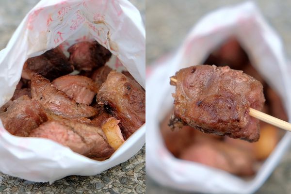 ▲▼清水這家40年烤物天堂！爆漿貢丸、鮑魚、斑甲到沙朗牛全都有。（圖／飛天璇的口袋提供）