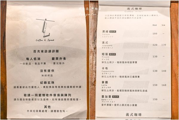 ▲▼自烘咖啡自製抹醬專賣店！台北老屋咖啡廳菜單推薦必點四種茶吐司。（圖／部落客周花花提供）