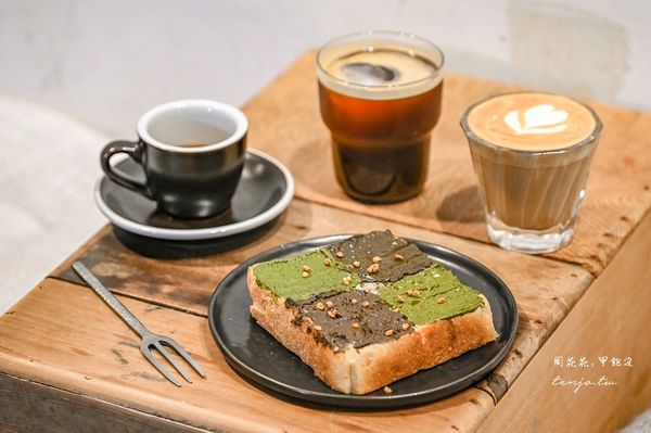 ▲▼自烘咖啡自製抹醬專賣店！台北老屋咖啡廳菜單推薦必點四種茶吐司。（圖／部落客周花花提供）
