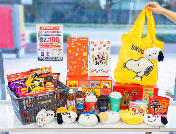 ▲▼7-ELEVEN元旦首檔集點活動推出「SNOOPY 75周年」系列周邊，開發居家擺飾、寵物用品、3C周邊、生活家電、出遊包袋等，超過50款商品。（圖／業者提供）