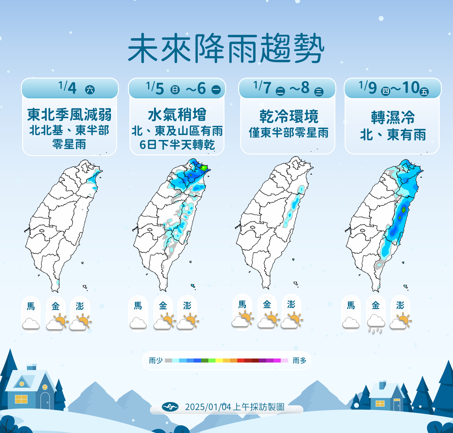 ▲▼天氣趨勢。（圖／氣象署提供）