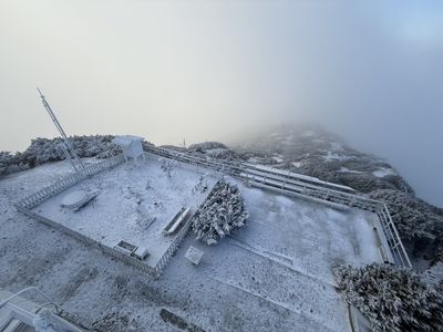 快訊／玉山下雪！　超美影片曝