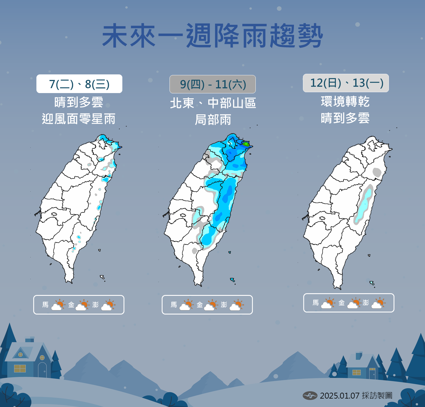 ▲▼天氣趨勢 。（圖／氣象署提供）