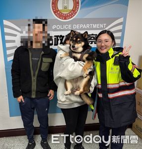 黑柴焦急徘徊街頭！北投暖警1招助牠返家　主人擁抱愛犬超感動