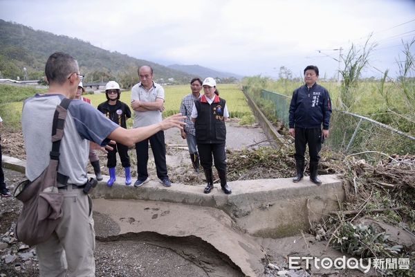 ▲▼康芮颱風受災範圍廣、救助作物品項繁多，各公所積極辦理災害勘查，救助金核撥作業持續進行中。（圖／花蓮縣政府提供，下同）