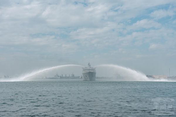 ▲▼民國114年春節加強戰備媒體邀訪活動，大武軍艦參與操演。（圖／軍聞社）