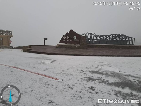 ▲▼合歡山降雪。（圖／民眾提供）