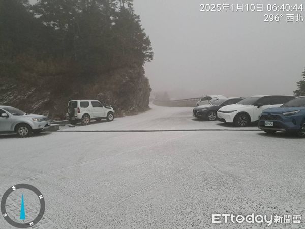 ▲▼合歡山降雪。（圖／民眾提供）