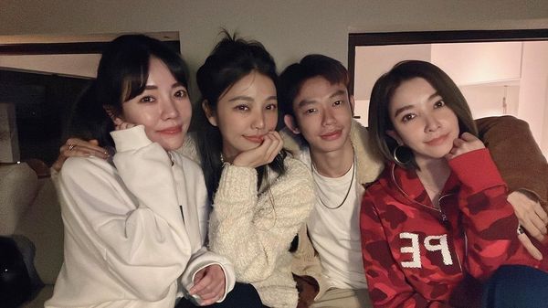 ▲（左起）許菲菲、許路兒、許湯姆、許維恩。（圖／翻攝自Instagram／hsufayfay）