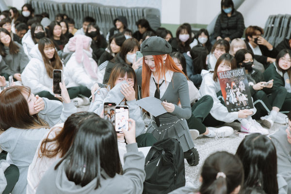 ▲▼女團 「ELL&amp;s」出席校園活動。（圖／KJM娛樂提供）