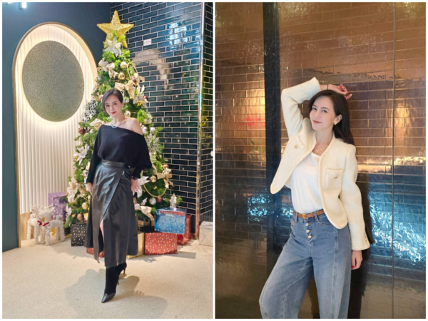 ▲50歲簡沛恩穿搭影片爆紅。（圖／簡沛恩臉書）