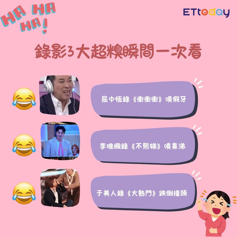 ▲▼錄影3大超糗瞬間（圖／王靖淳製圖）