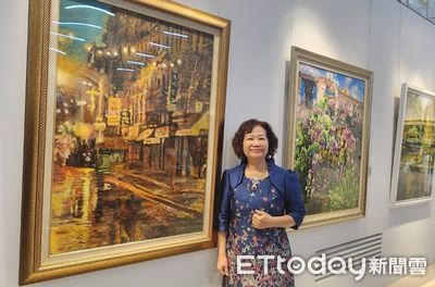 60歲才成畫家！後山才女陳文珍葫蘆墩文化中心推油畫個展