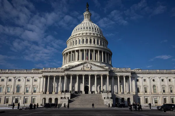 ▲▼美國國會大廈。（圖／路透）美國當選總統川普就職典禮的彩排和演練在華盛頓美國國會大廈舉行