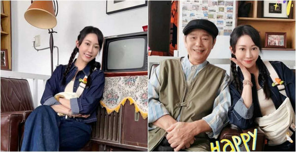 黃露瑤客串《阿榮與阿玉》，第一次跟爸爸黃西田演對手戲。（圖／翻攝黃露瑤IG）