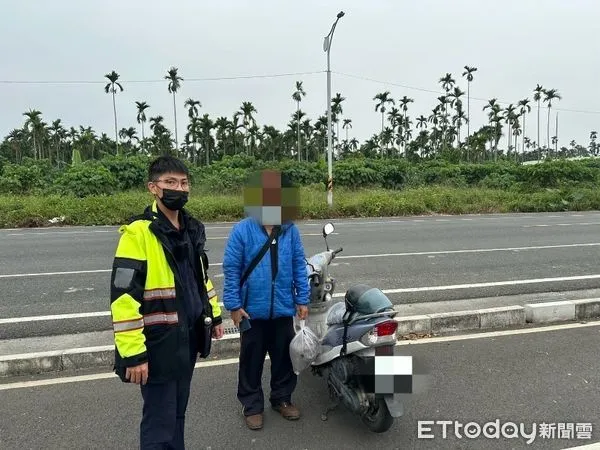 ▲內埔警分局內埔所警員毛坤政幫林男找到機車              。（圖／記者陳崑福翻攝）