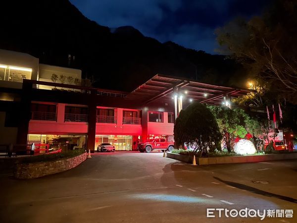 ▲▼ 太魯閣晶英酒店開幕第一天火警 。（圖／記者王兆麟翻攝）