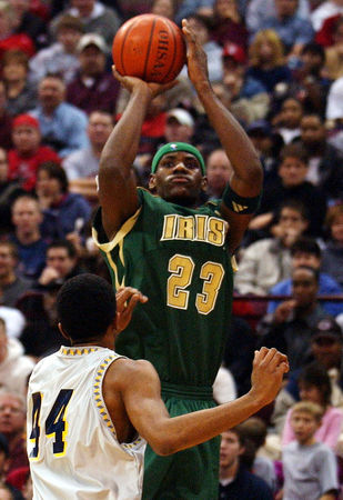 ▲高中時期詹姆斯。（圖／達志影像／美聯社）