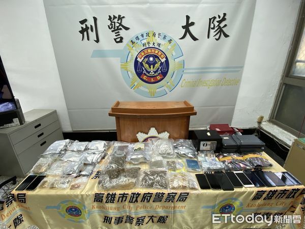 ▲▼小蜜蜂販毒集團外送「喪屍煙彈」，高雄警盾牌破窗8人全栽了。（圖／記者賴文萱翻攝）