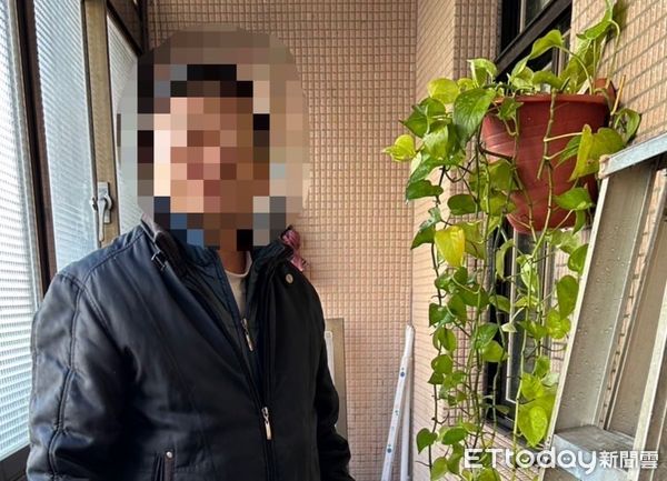 ▲▼監視器拍下朱男行竊盆栽，警方在朱男住家發現黃金葛掛在窗台，失竊的虎尾蘭盆栽             。（圖／記者陳以昇翻攝）