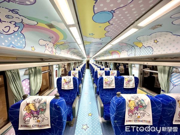 ▲台鐵觀光列車「環島之星」換上三麗鷗新裝，並宣布1/18起正式營運。（圖／記者彭懷玉攝）