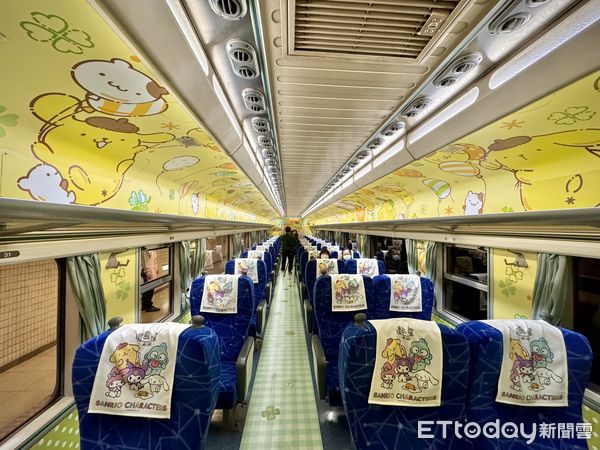 ▲台鐵觀光列車「環島之星」換上三麗鷗新裝，並宣布1/18起正式營運。（圖／記者彭懷玉攝）