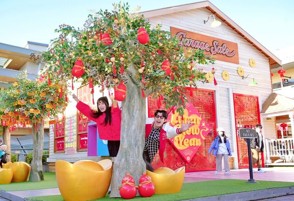 ▲華泰唐人街蛇年新春場景,華泰名品城新春場景。（圖／華泰名品城提供）