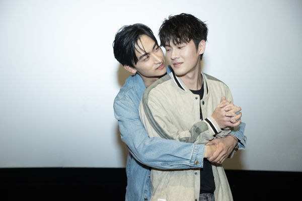 ▲《獨佔接班人》試映會，四位主演毛祁生、張家陞、徐瑋澤、朴靖恆出席。（圖／LINE TV提供）